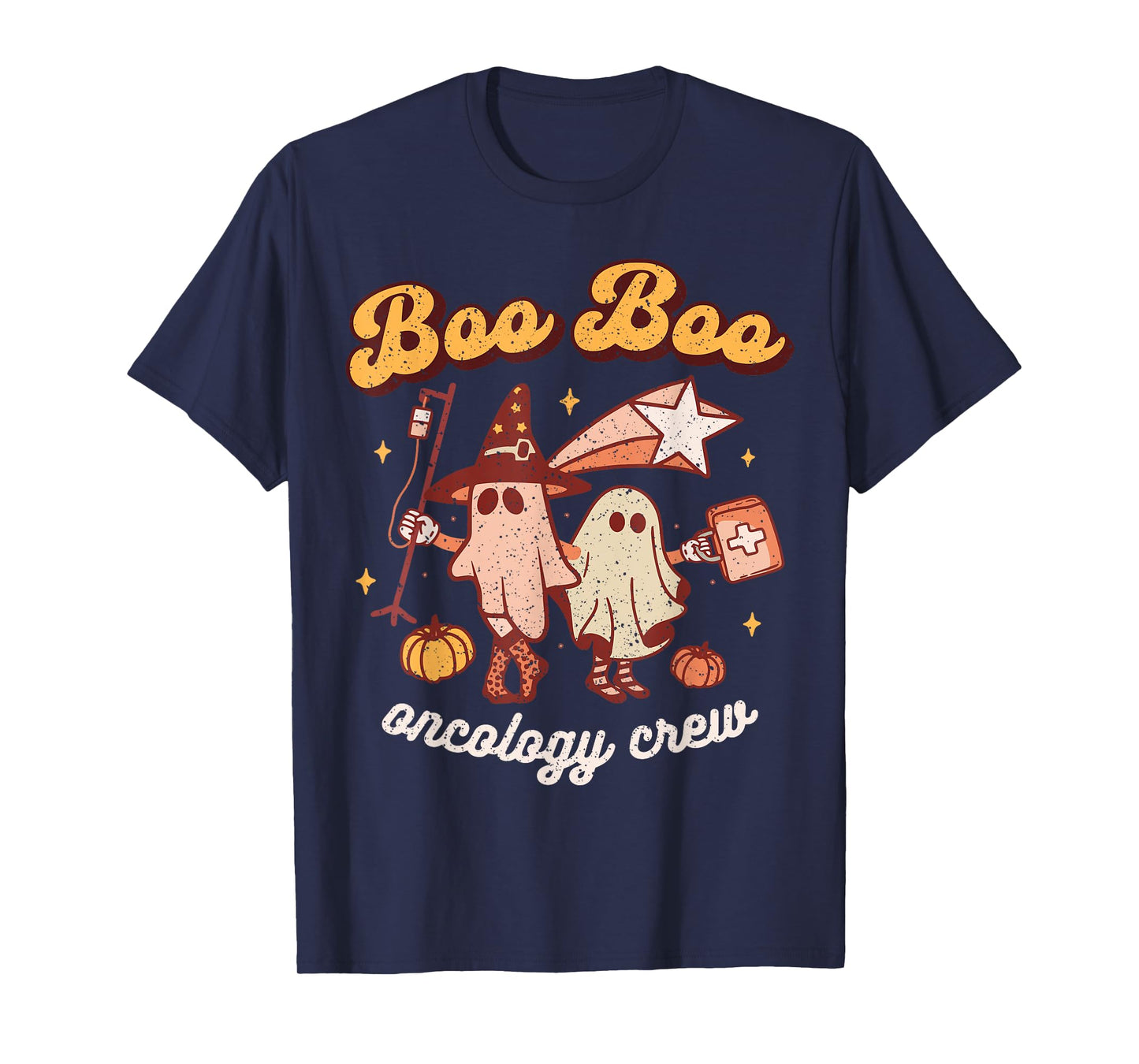 Spooky Boo Oncology Nurse Halloween Crew Fall ONC Nursing T-Shirt