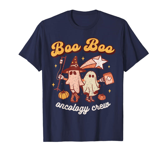 Spooky Boo Oncology Nurse Halloween Crew Fall ONC Nursing T-Shirt