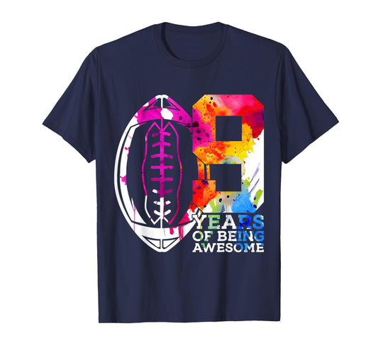 9 YEARS OF BEING AWESOME FOOTBALL 9TH BIRTHDAY T-Shirt