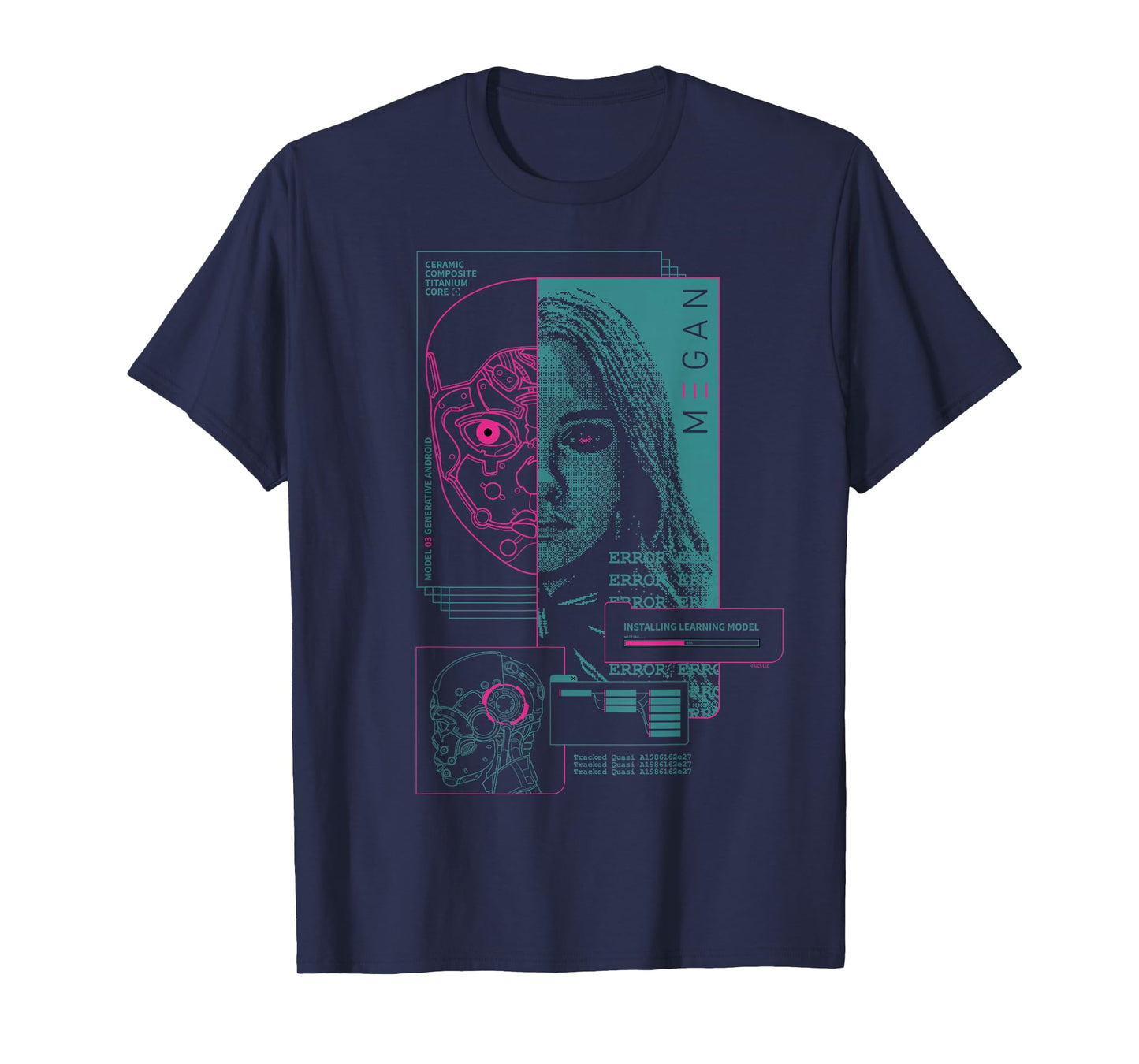 M3GAN Installing Learning Model Neon T-Shirt