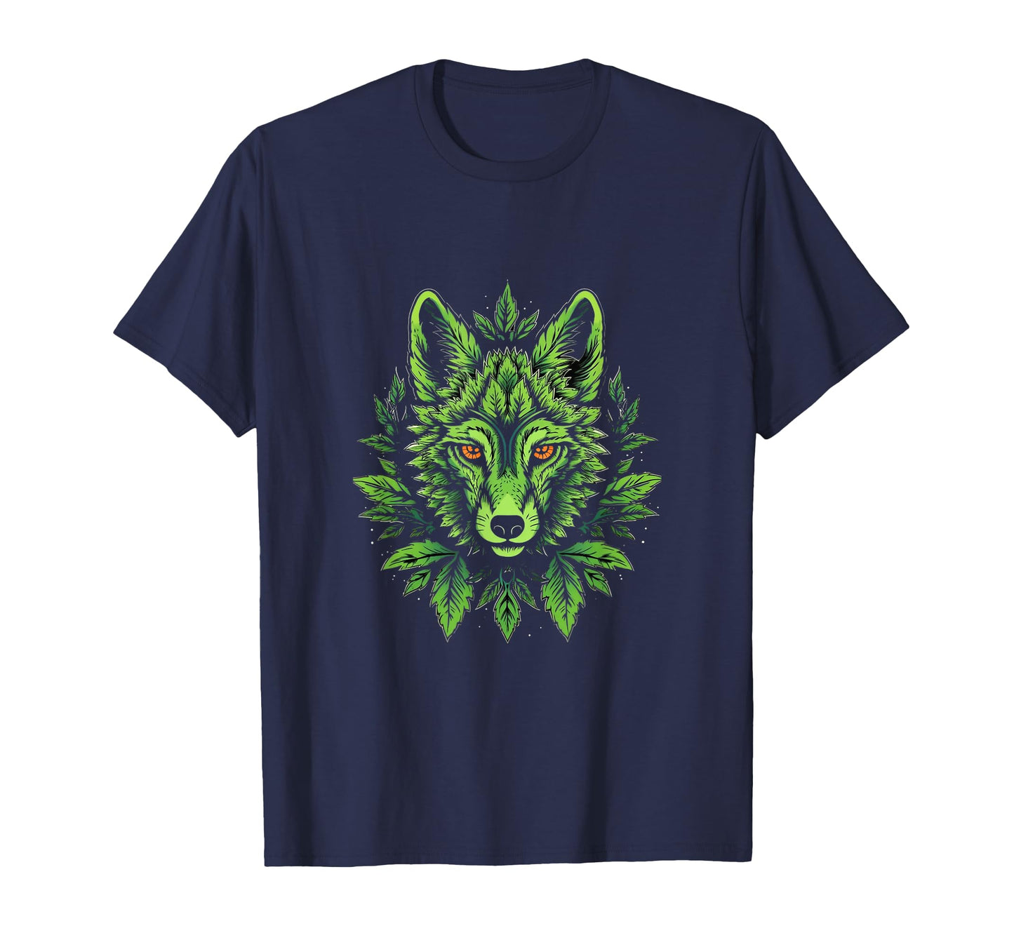 Wolf Cannabis Weed Leaf Marijuana 420 Stoner Wolves Lover T-Shirt