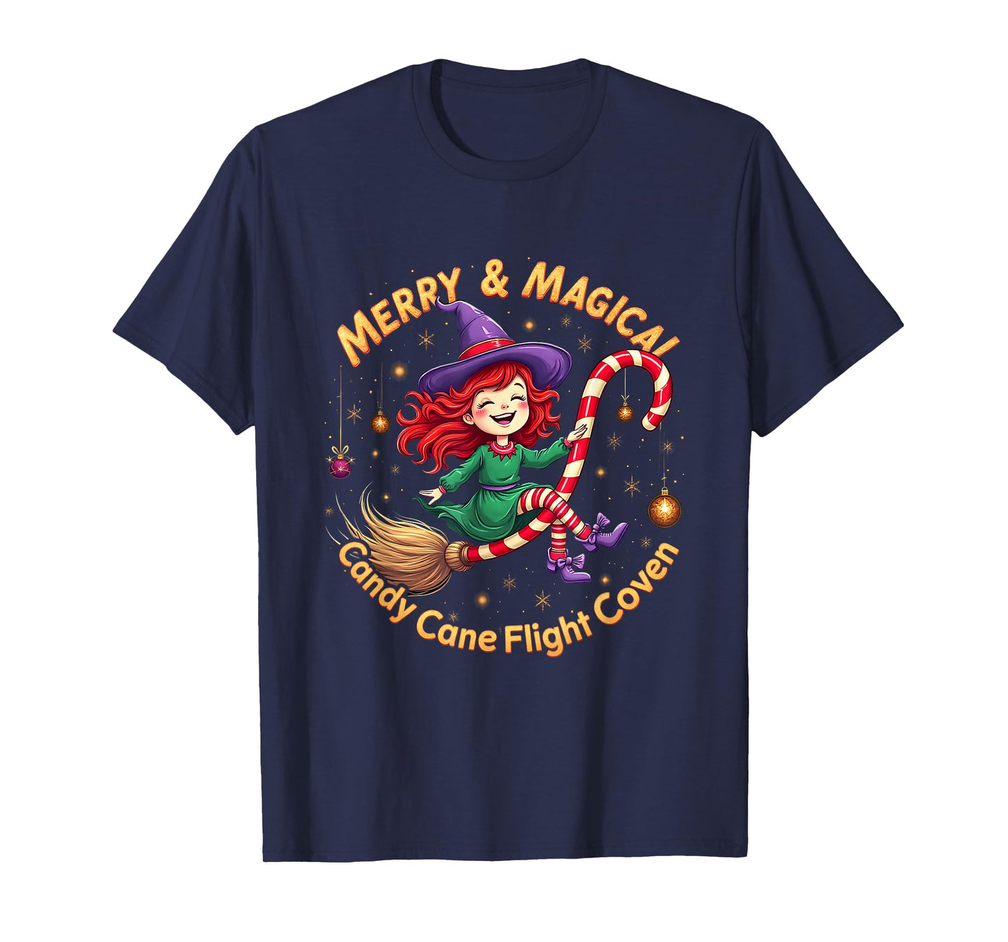 Candy Cane Happy Yule Winter Solstice Merry & Magical T-Shirt