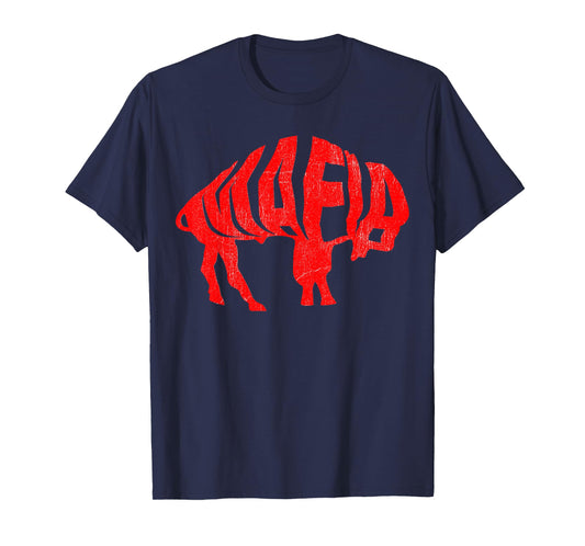 WNY Pride - Faded Red Buffalo T-Shirt