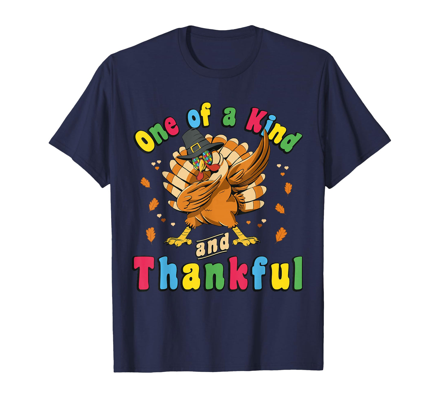 Autism Awareness Turkey Puzzle Thanksgiving 2022 T-Shirt