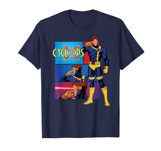Marvel Studios X-Men ’97 Cyclops Optic Blast Action Panels T-Shirt