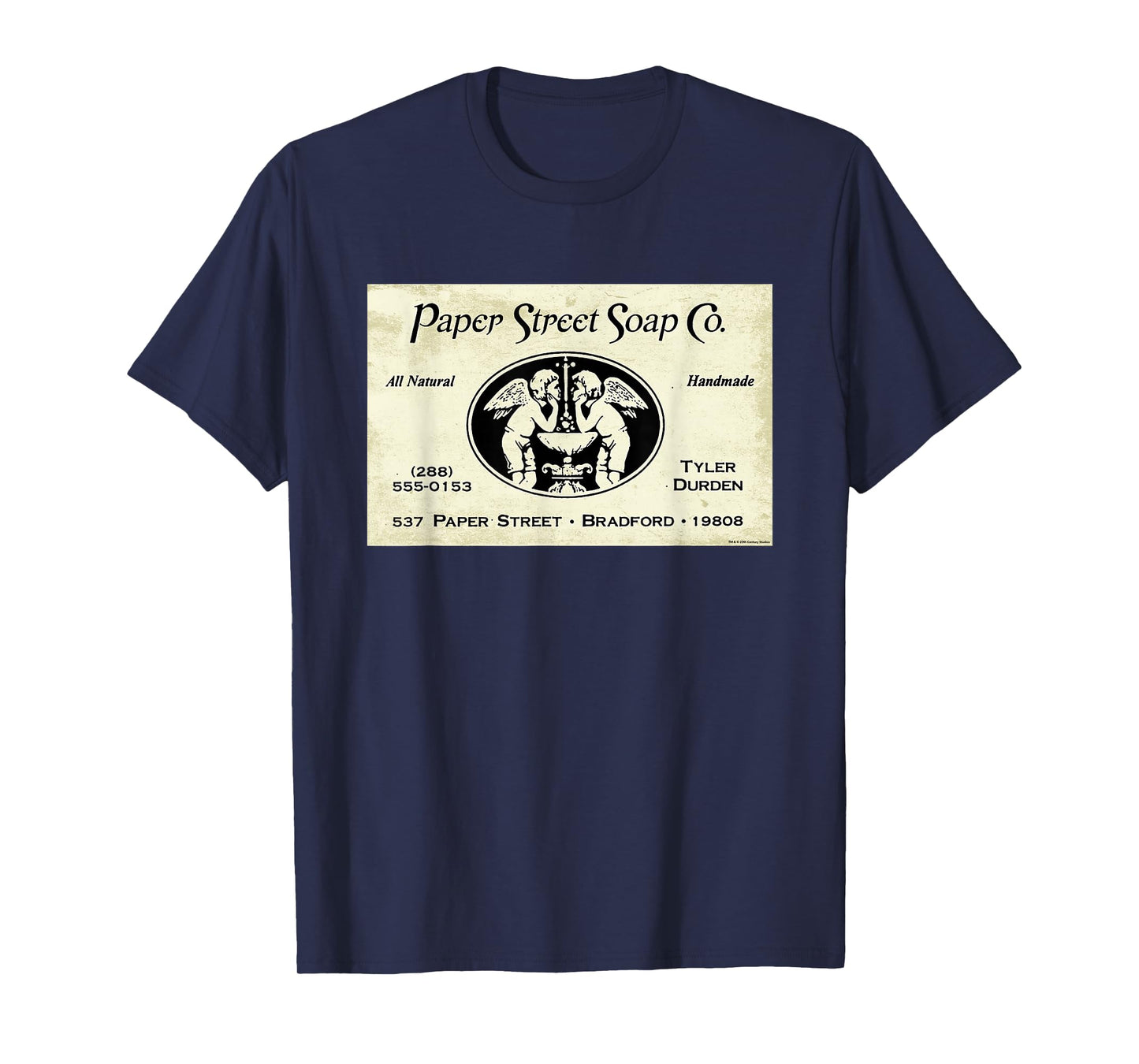 Fight Club Movie Official Paper Street Soap Co. Tyler Durden T-Shirt