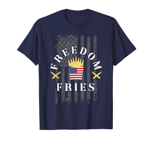 Funny Patriotic Freedom Fries 2nd Amendment Freedom Fries T-Shirt