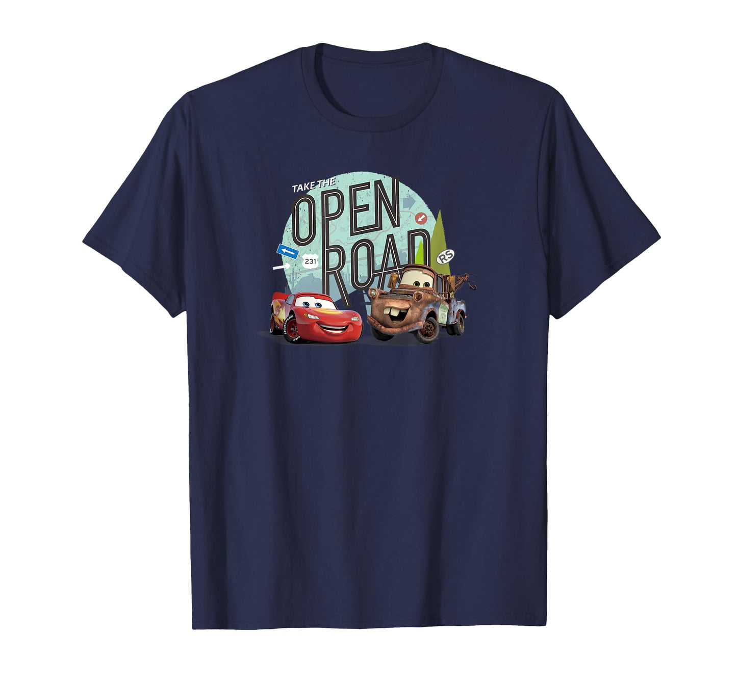 Disney Pixar Cars on the Road Take the Open Road T-Shirt