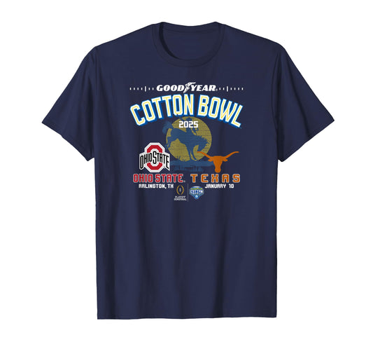 Ohio State vs Texas Cotton Bowl 2024-25 CFP Semifinal T-Shirt