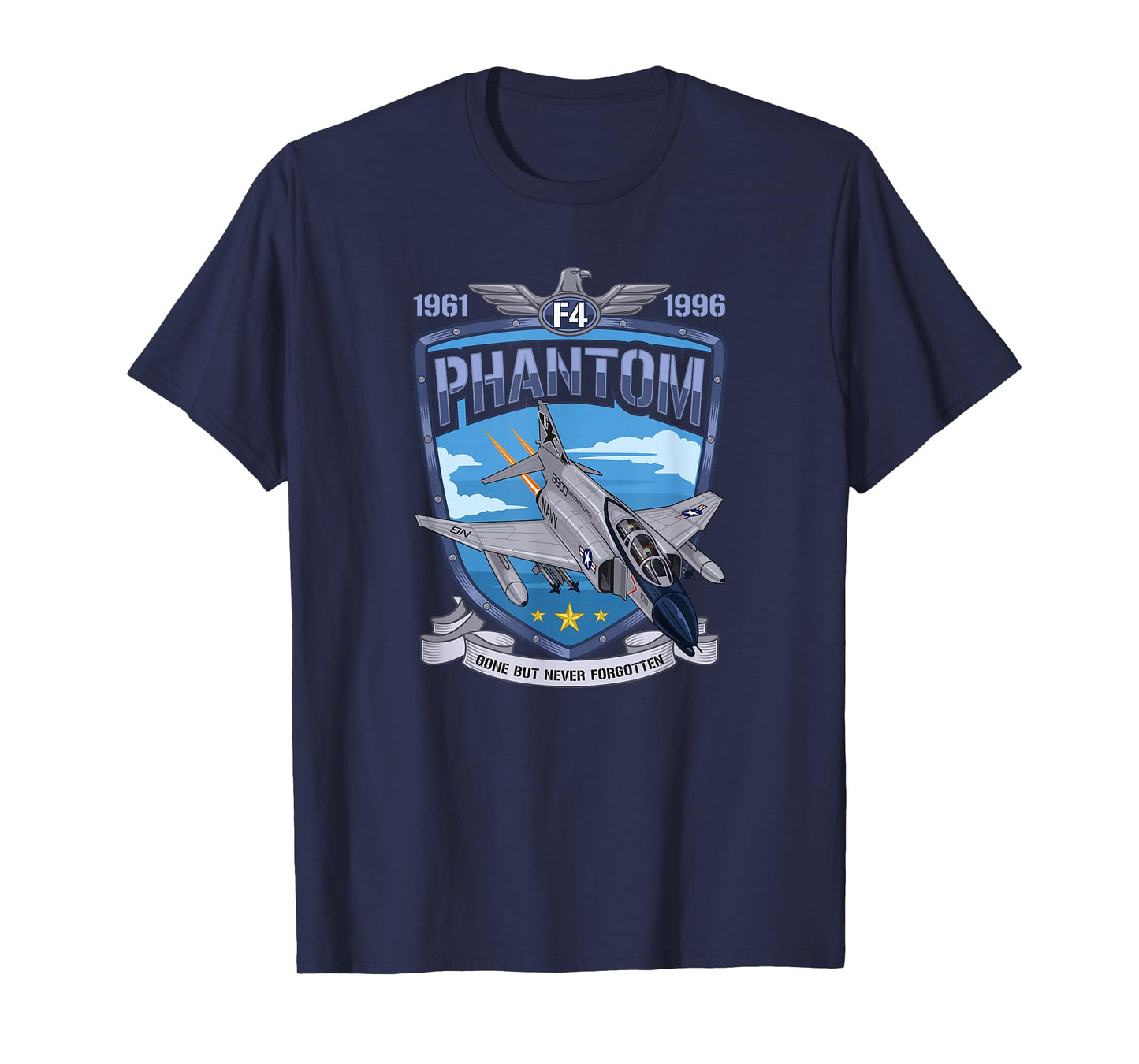 Vintage F4 Phantom II Jet Fighter Military Aviation T-Shirt