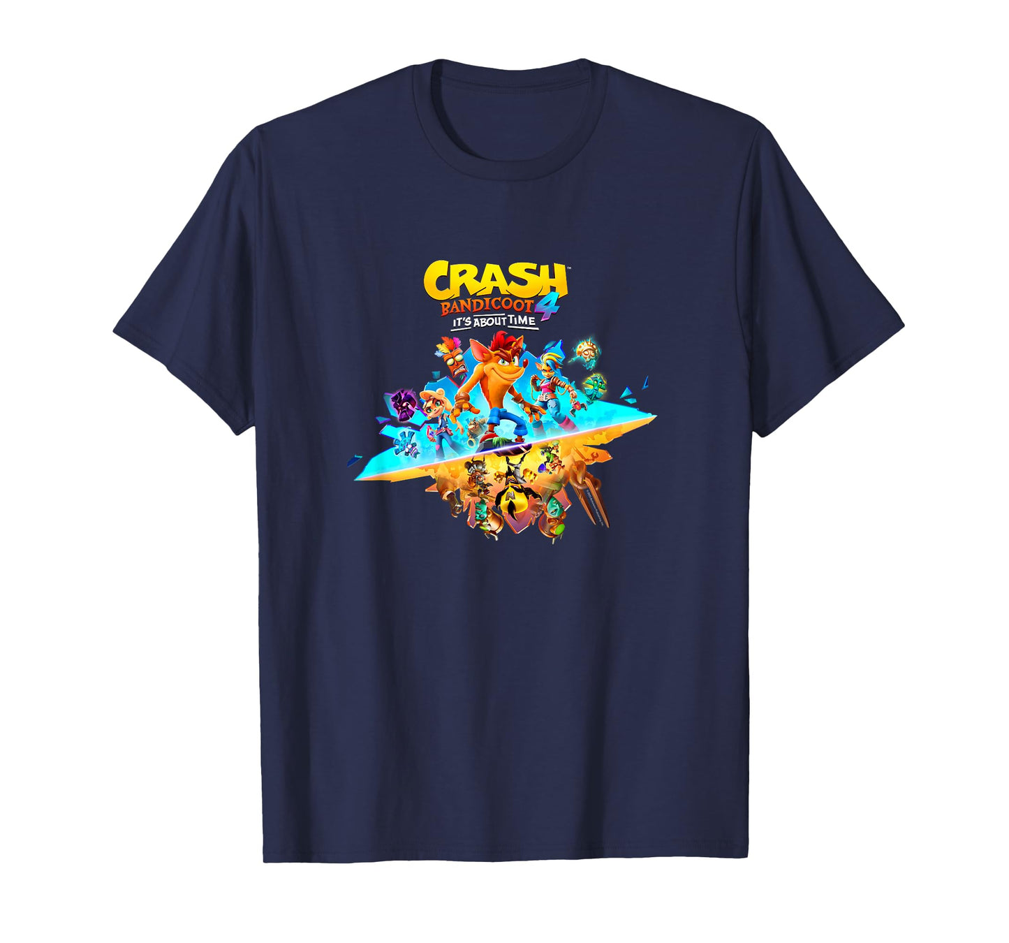 Crash Bandicoot 4: It's About Time Split Island Game Poster T-Shirt