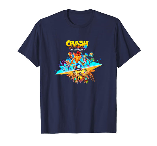 Crash Bandicoot 4: It's About Time Split Island Game Poster T-Shirt