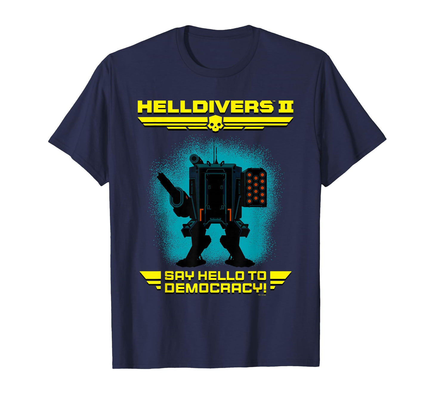 Helldivers 2 Sony Playstation Video Game Say Hello Democracy T-Shirt