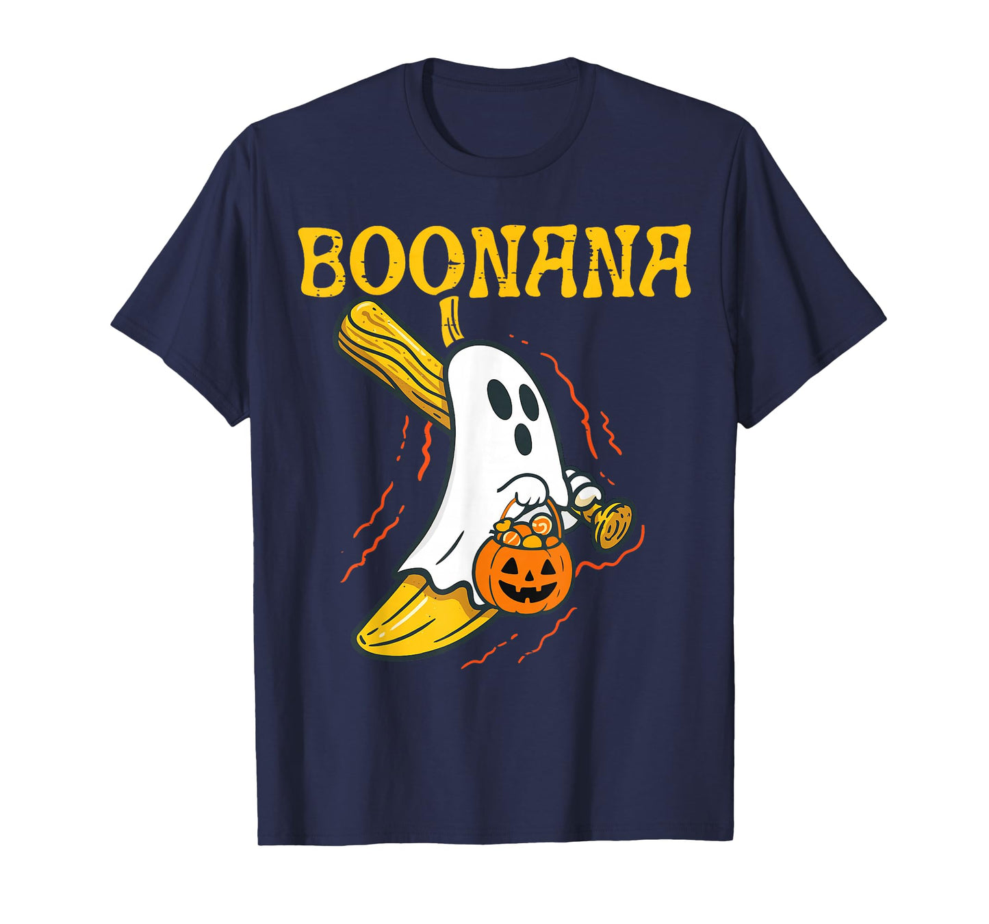 Boonana Cute Ghost Banana Halloween Costume Men Women Kids T-Shirt
