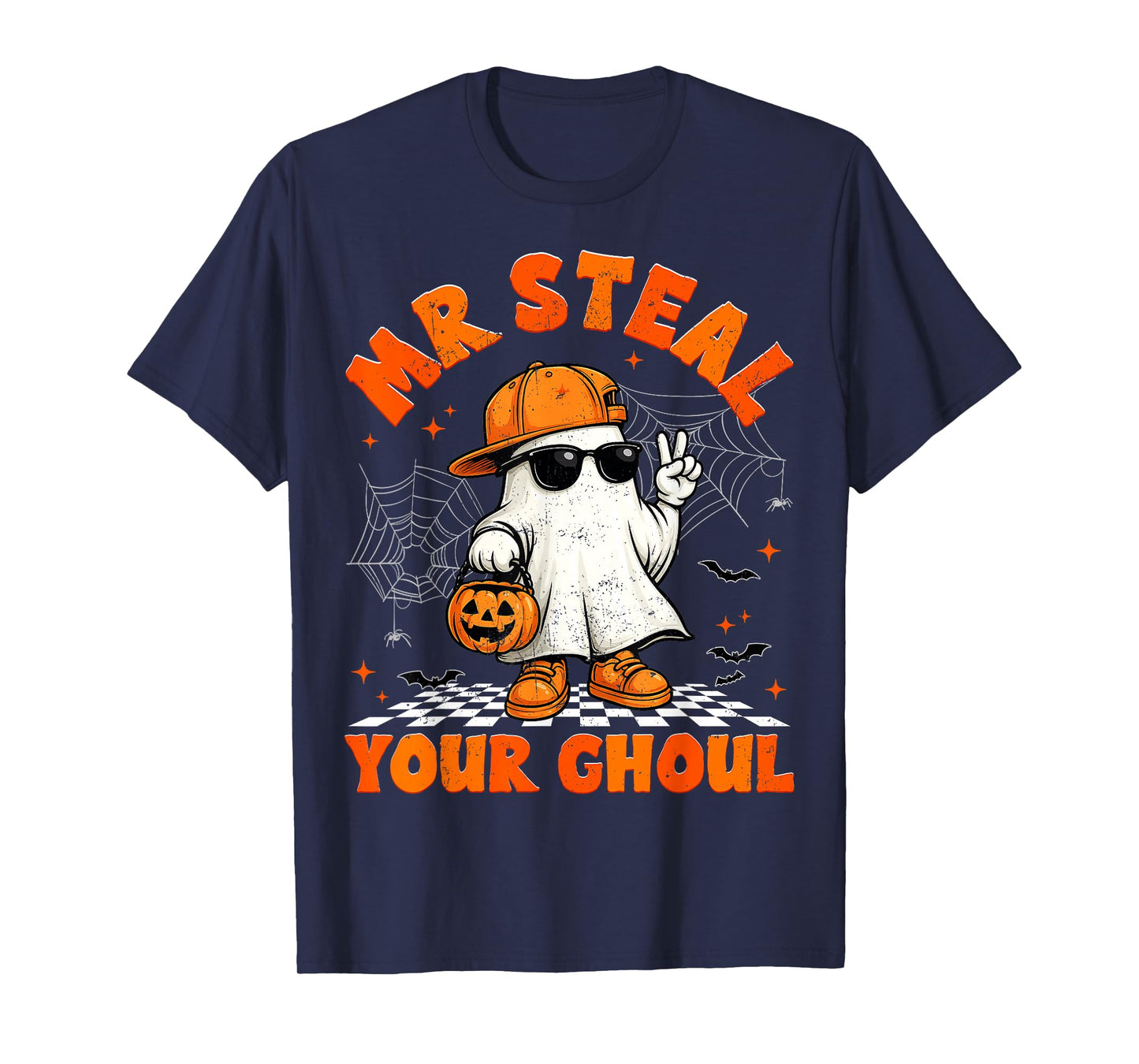 Mr Steal Your Ghoul Boo Ghost Halloween for Boys Kid Toddler T-Shirt