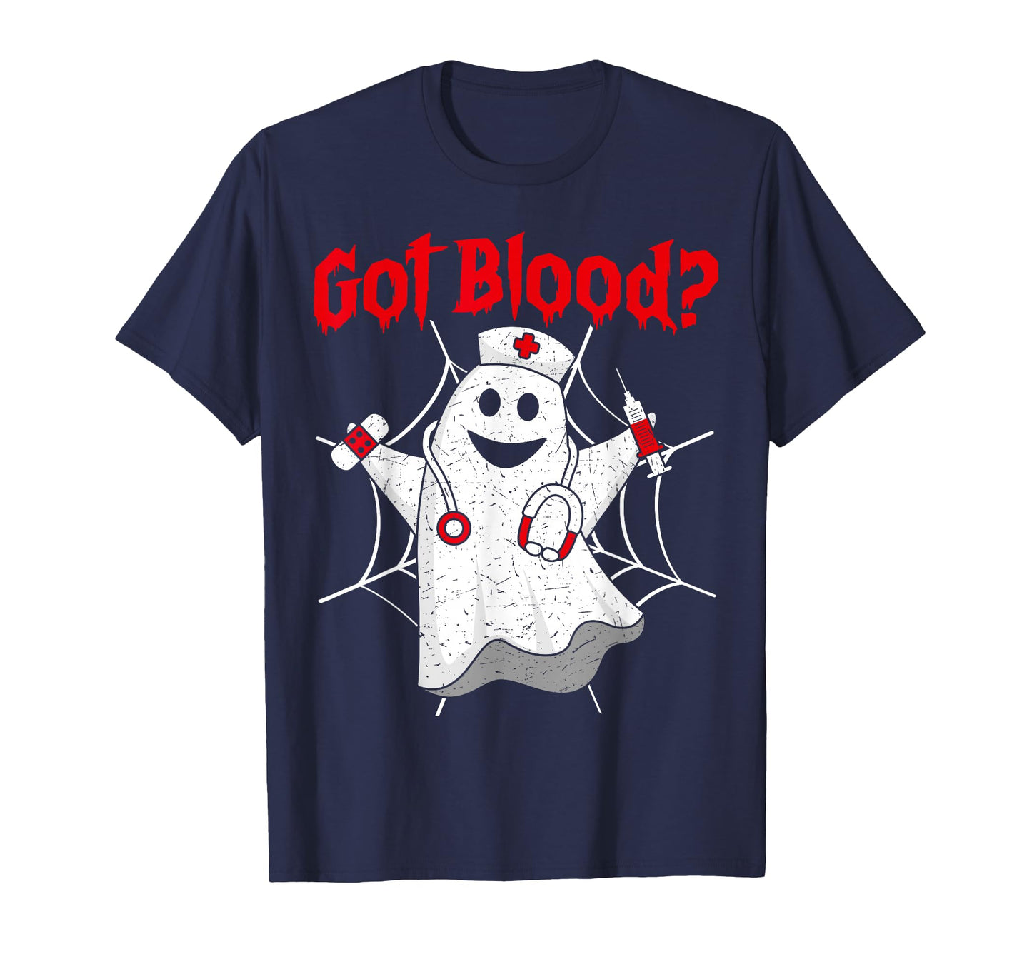 Halloween Ghost Funny Phlebotomist Phlebotomy Men Women T-Shirt