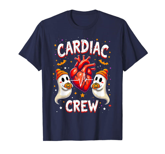 Halloween Cardiac Nurse tee Anatomical Heart Ghosts T-Shirt