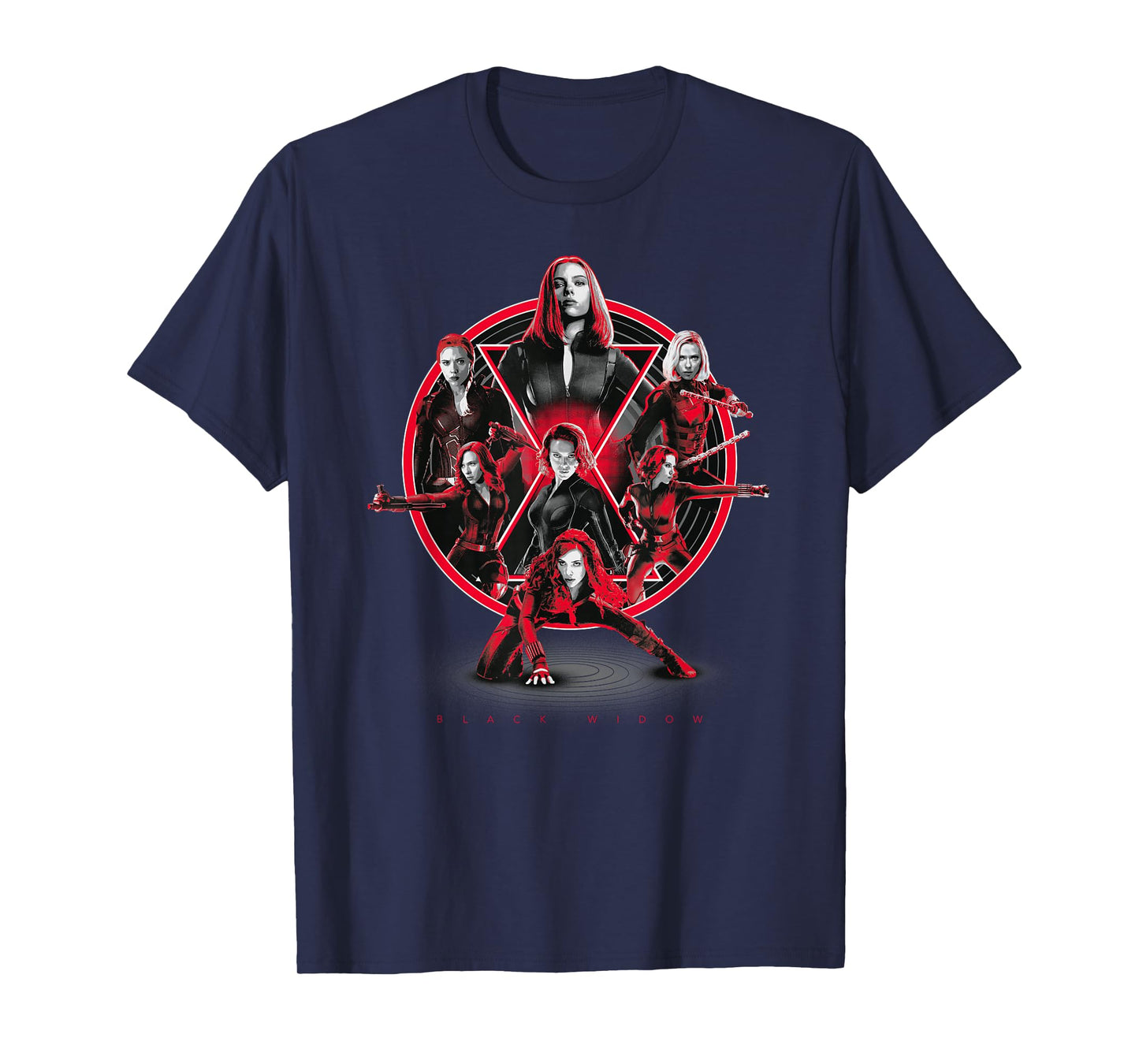 Marvel Avengers Black Widow Multiplied T-Shirt Small