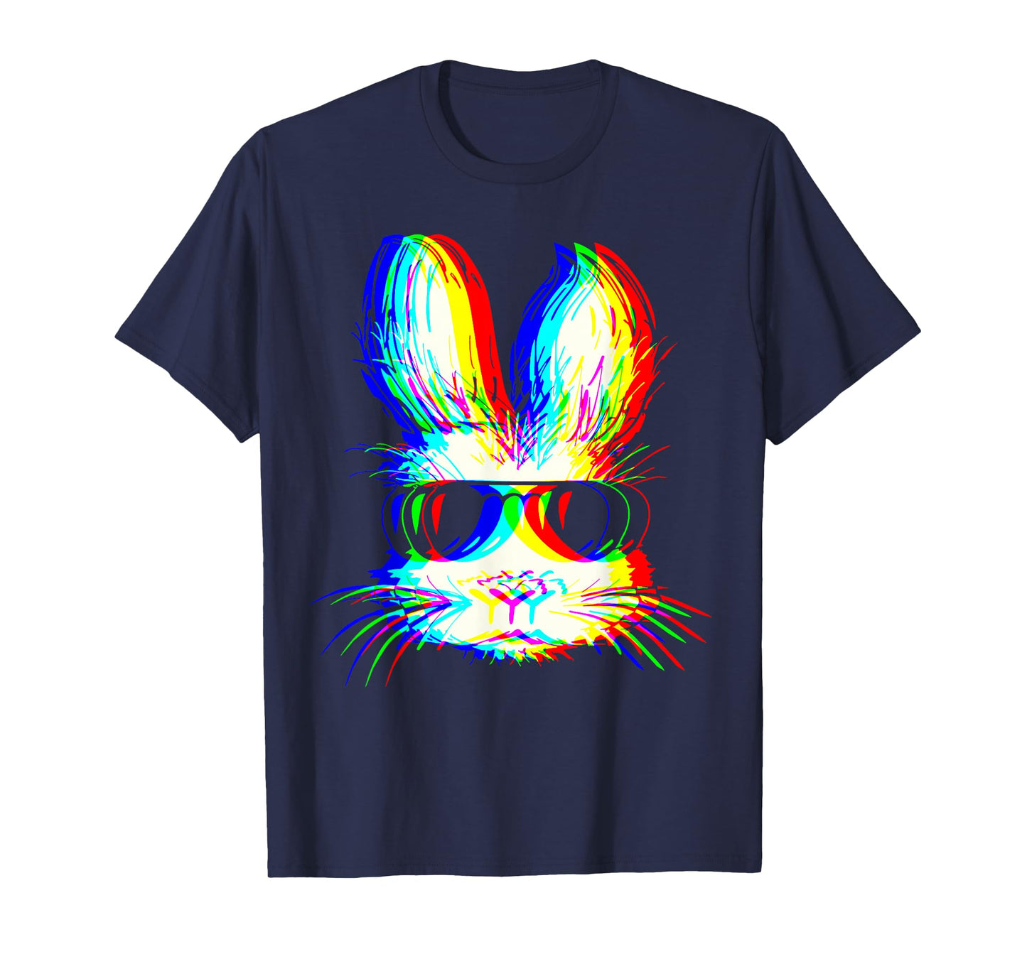 Bunny Trippy Vaporwave Easter Techno Rave EDM Music Party T-Shirt