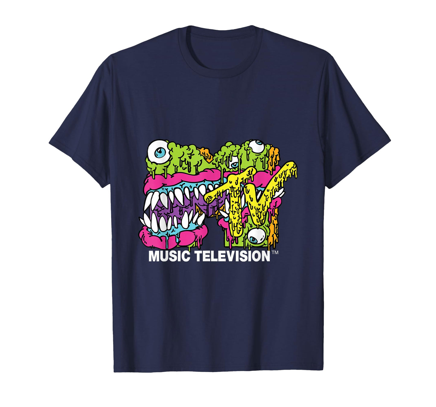 MTV Classic Logo Monster Design T-Shirt