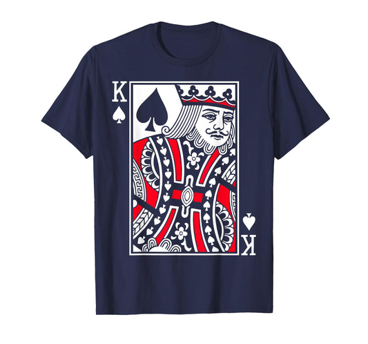 King Poker Card of Spades Playing Cards with 4 Kings Costume T-Shirt