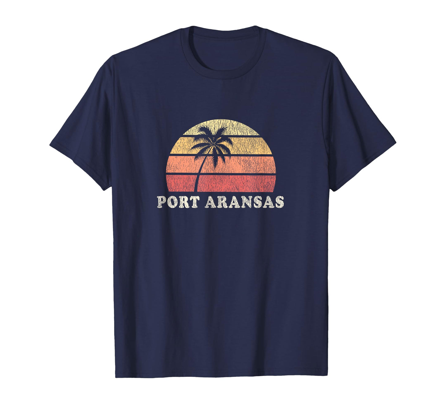 Port Aransas TX Vintage 70s Retro Throwback Design T-Shirt
