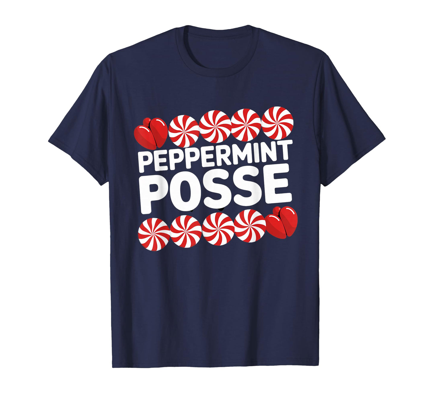 Peppermint Posse Holiday Candy Crew T-Shirt