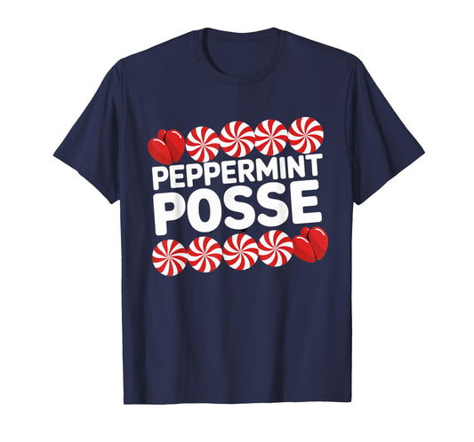 Peppermint Posse Holiday Candy Crew T-Shirt