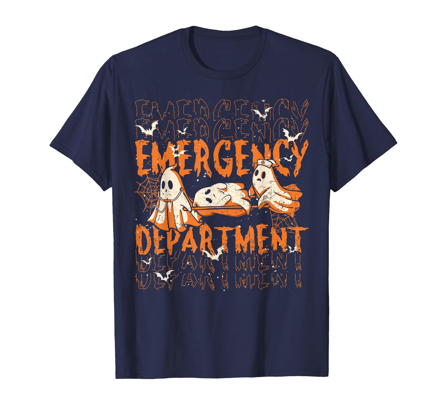 ER Nurse Emergency Department Halloween Spooky Season T-Shirt