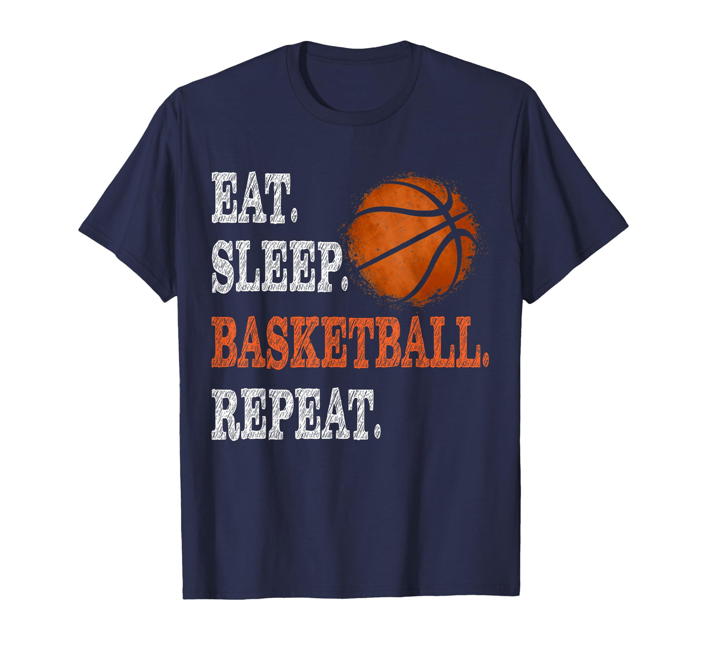Eat Sleep Basketball Repeat Boy Youth Kid Basketball Fan Tee T-Shirt