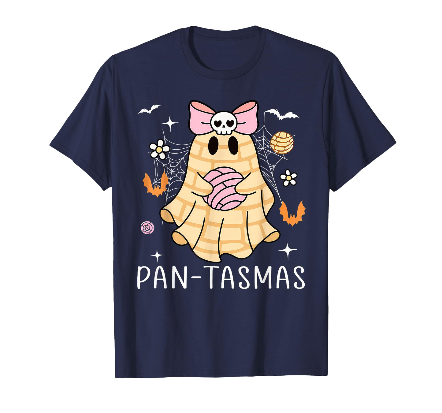 Pantasmas Ghost Funny Spooky Conchas Mexican Mexico Ghost T-Shirt
