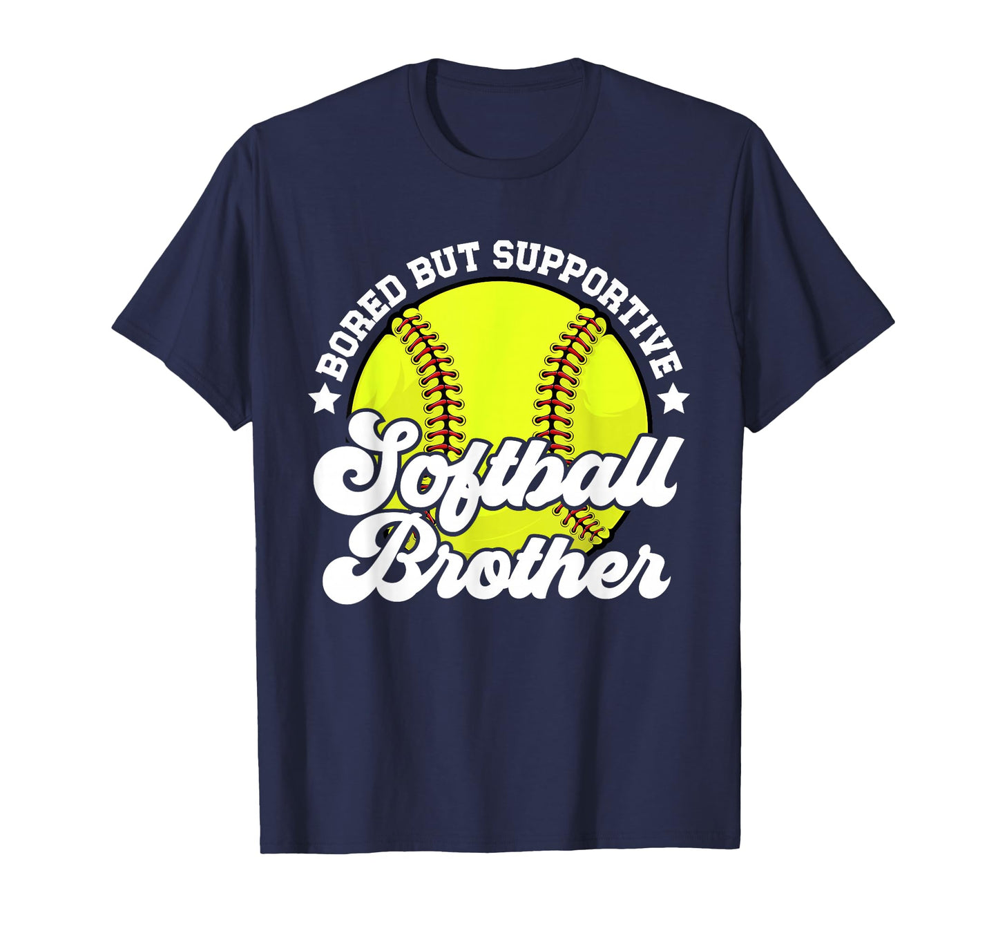 Supportive Softball Brother Softball Player's Brother T-Shirt