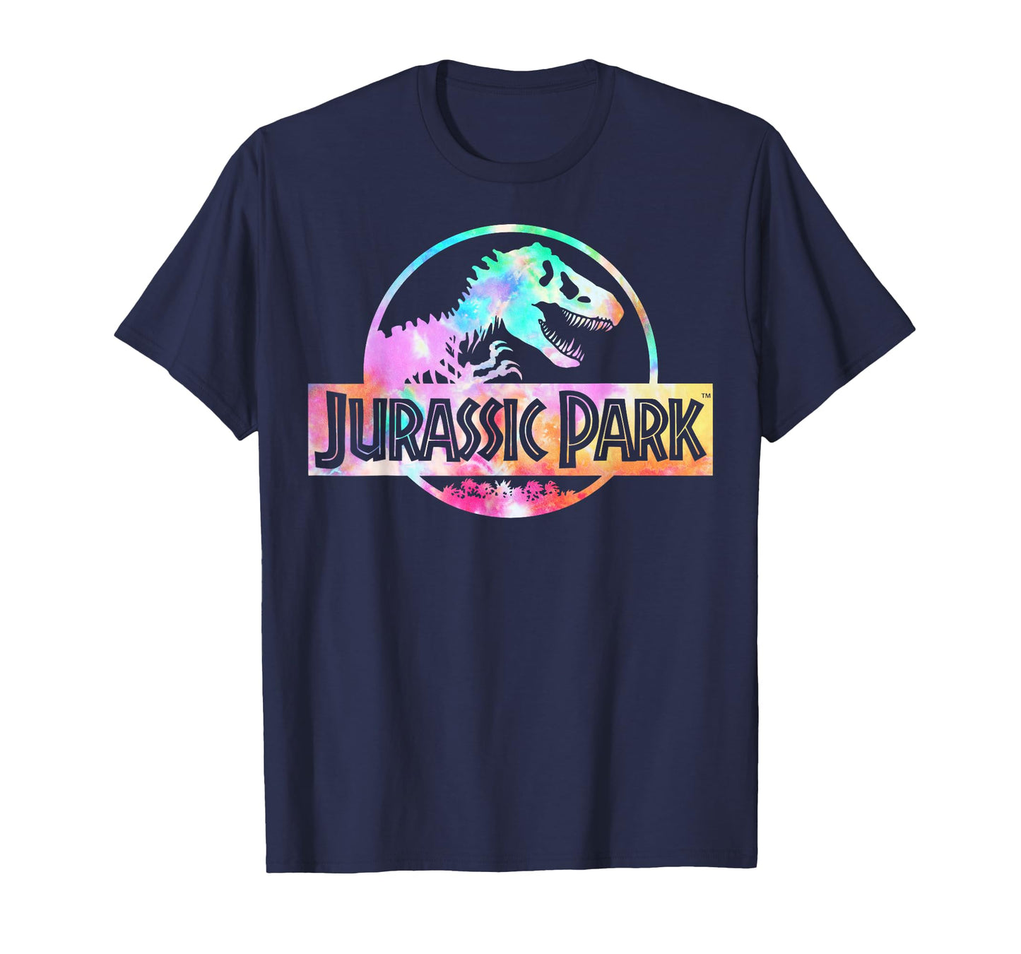 Jurassic Park Logo Tie Dye Gloss Graphic T-Shirt T-Shirt