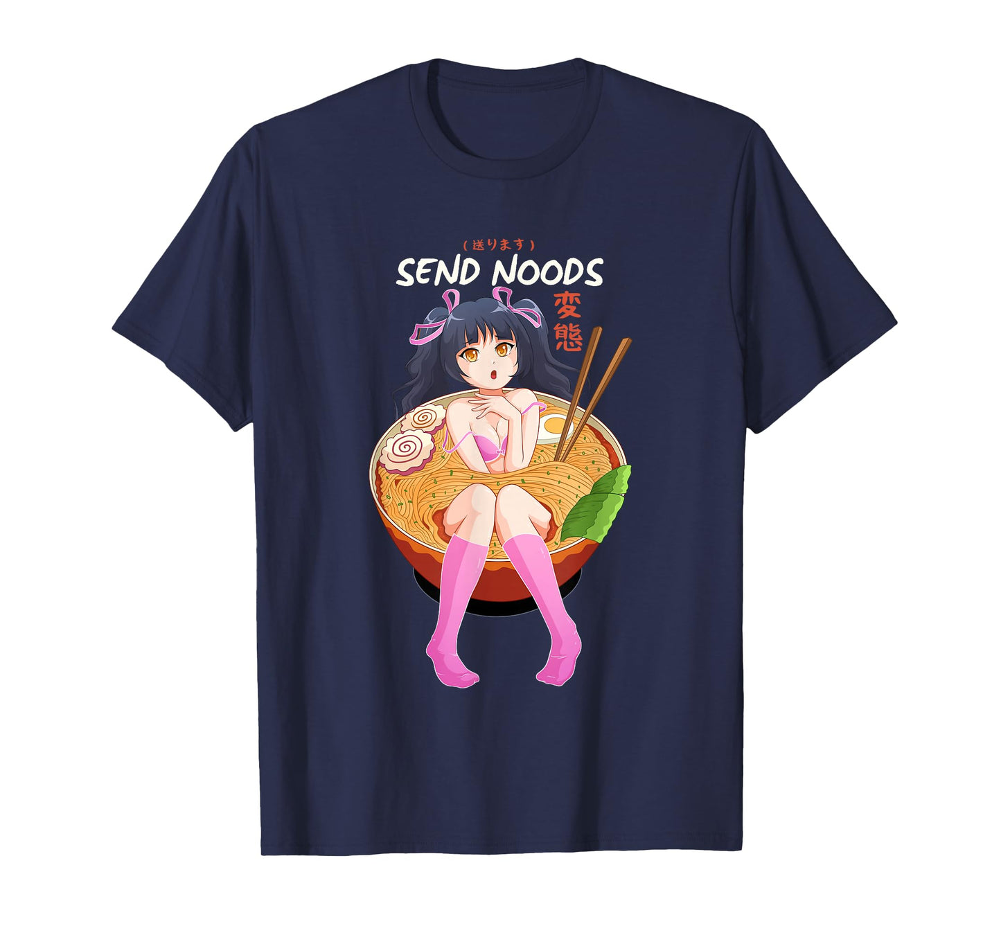 Send Noodles T-Shirt Ramen Pasta Bowl Shabu Shabu T-Shirt