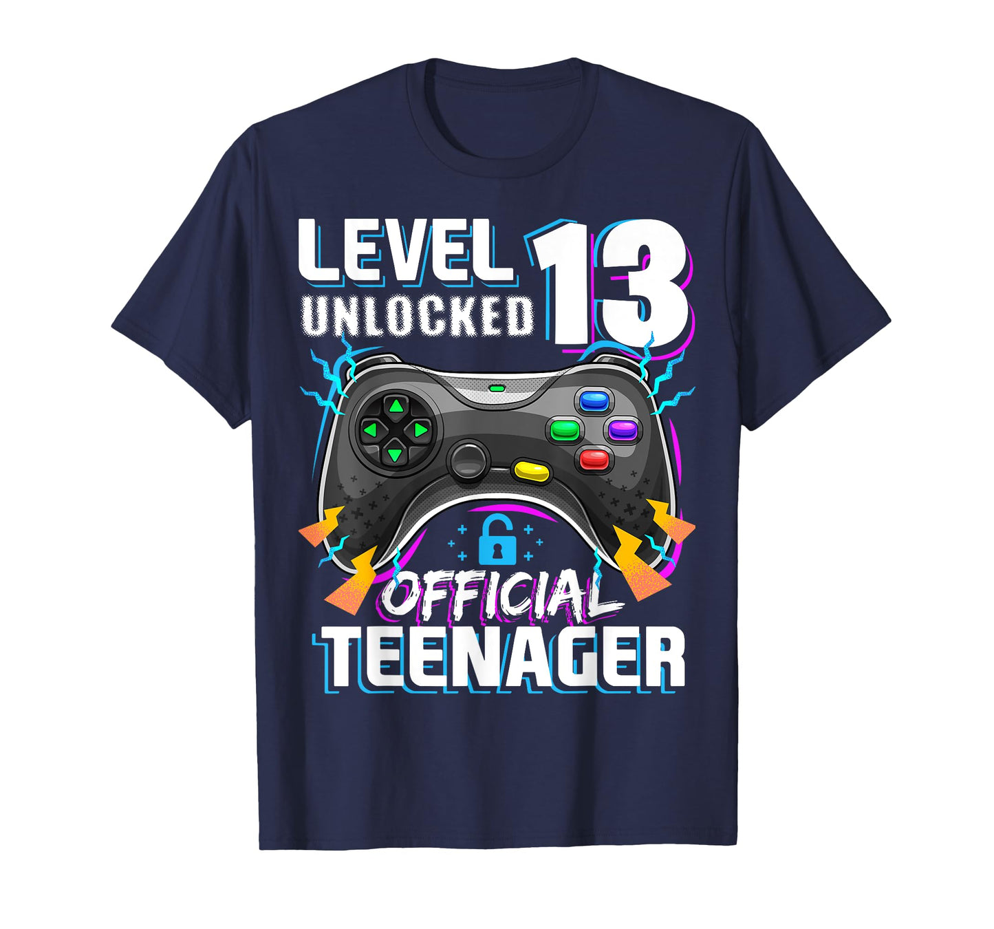 Level 13 Unlocked Official Teenager Video Game 13th Birthday T-Shirt