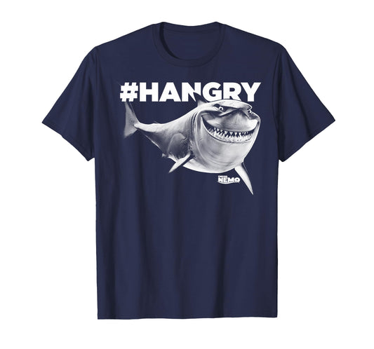 Disney Pixar Finding Dory Vintage Faded Bruce #Hangry Logo T-Shirt