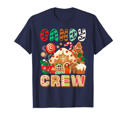 Funny Christmas Candy Crew Security Candyland Donut Pajama T-Shirt