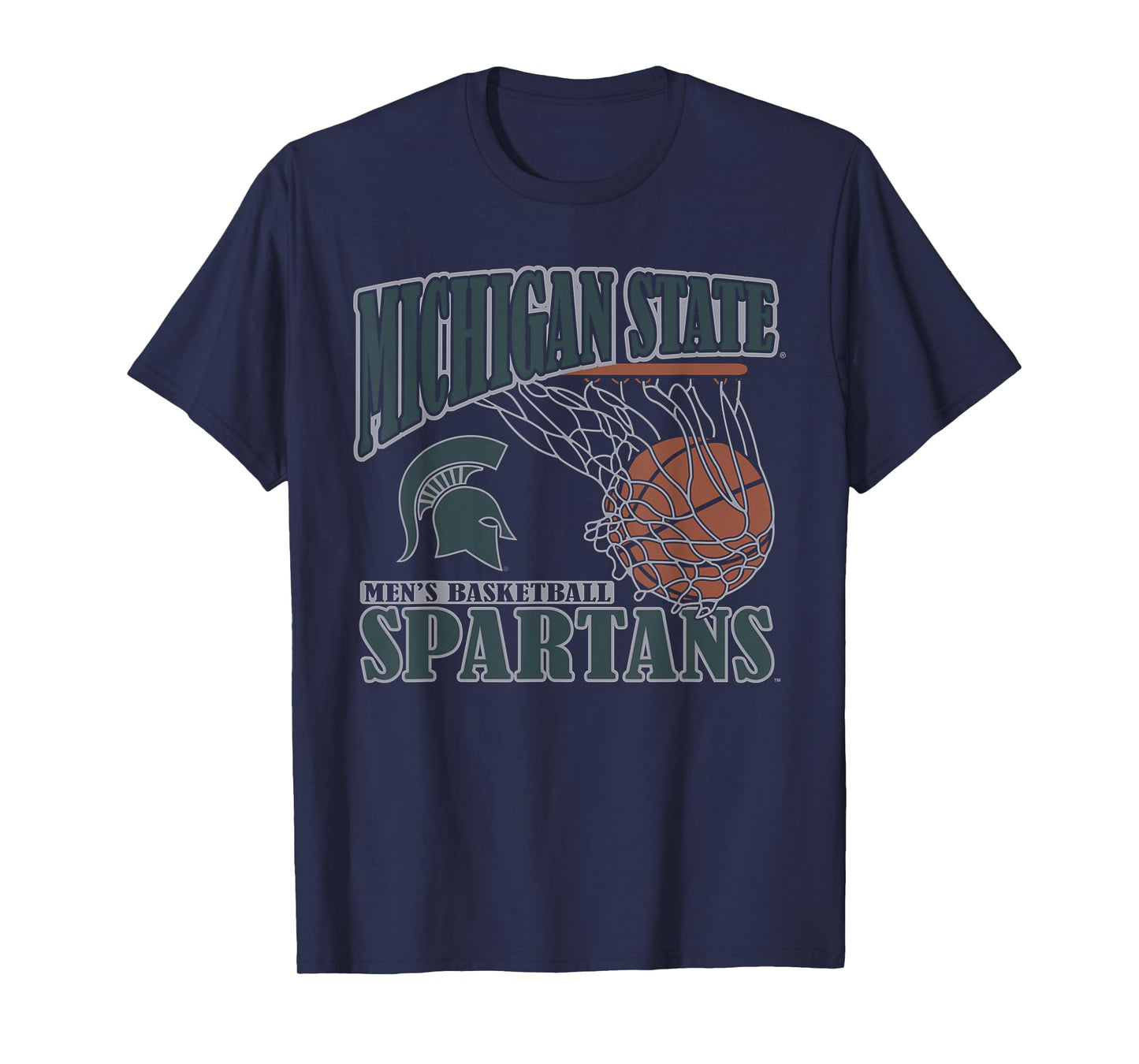Michigan State Spartans Men's Basketball Vintage Lift Black T-Shirt
