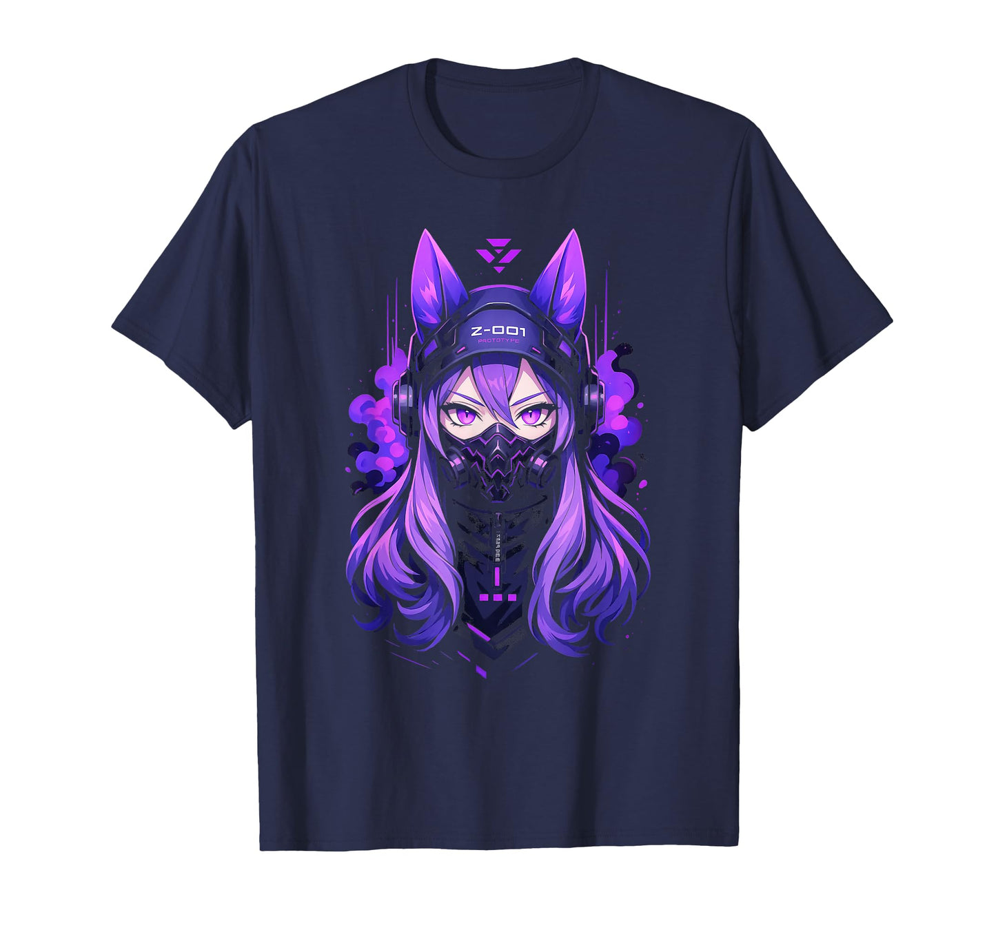 Anime Manga Cyberpunk Aesthetic Techwear Harajuku Kitsune T-Shirt