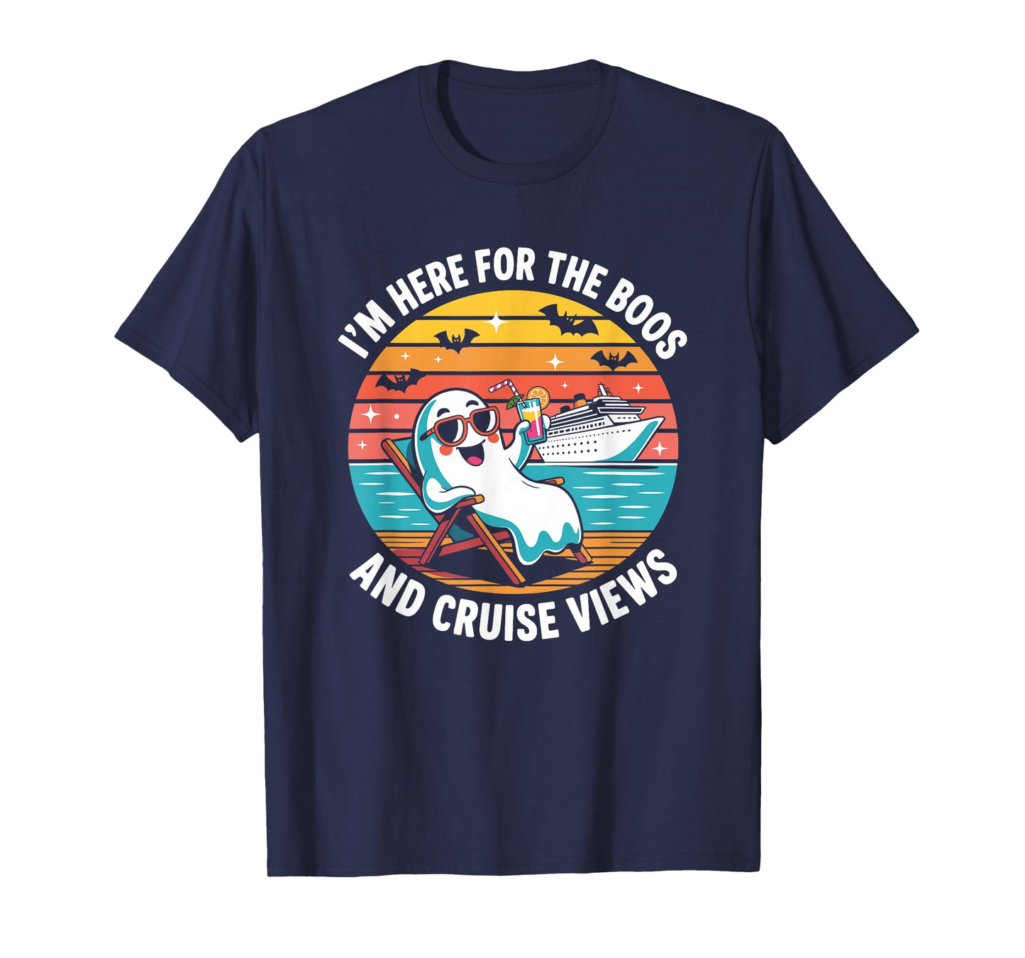Here for The Boos and Cruise Views Halloween Party T-Shirt