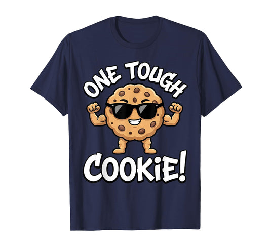 One Tough Humor Cookie Cartoon Strong Cookie Day Birthday T-Shirt