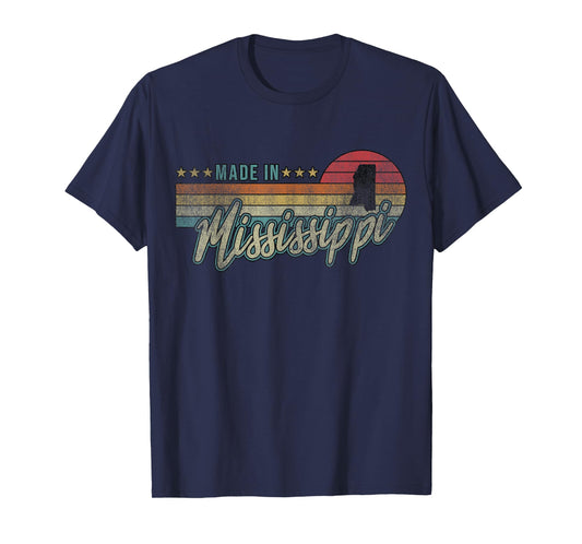 Mississippi State Vintage Proud Women Mens Gift T-Shirt