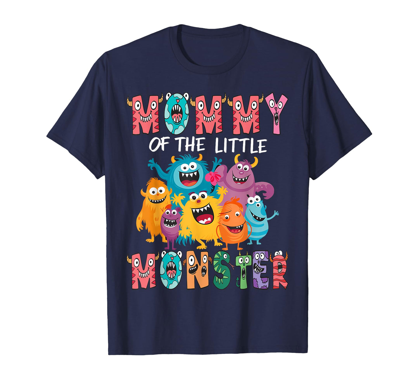 Mommy Of The Little Monster Kids 1St Birthday Party T-Shirt