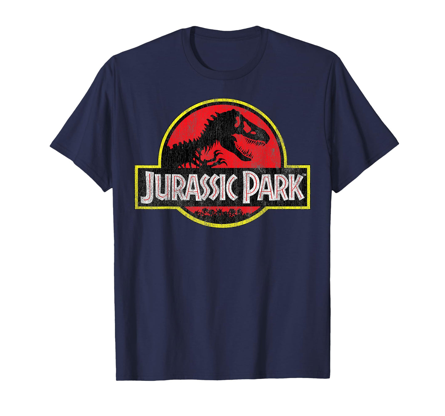 Jurassic Park Distressed Original Park Logo T-Shirt Small