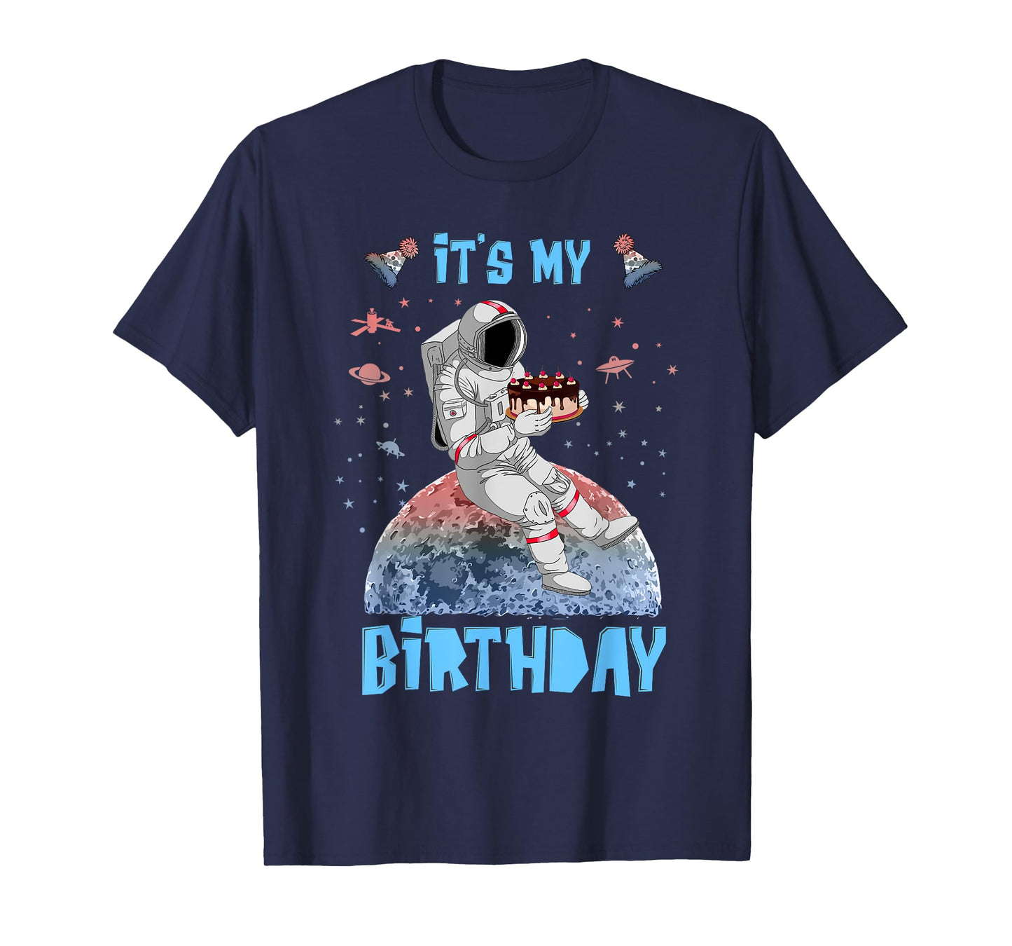 It's My Birthday Astronaut Youth Kids Outer Space Lovers T-Shirt