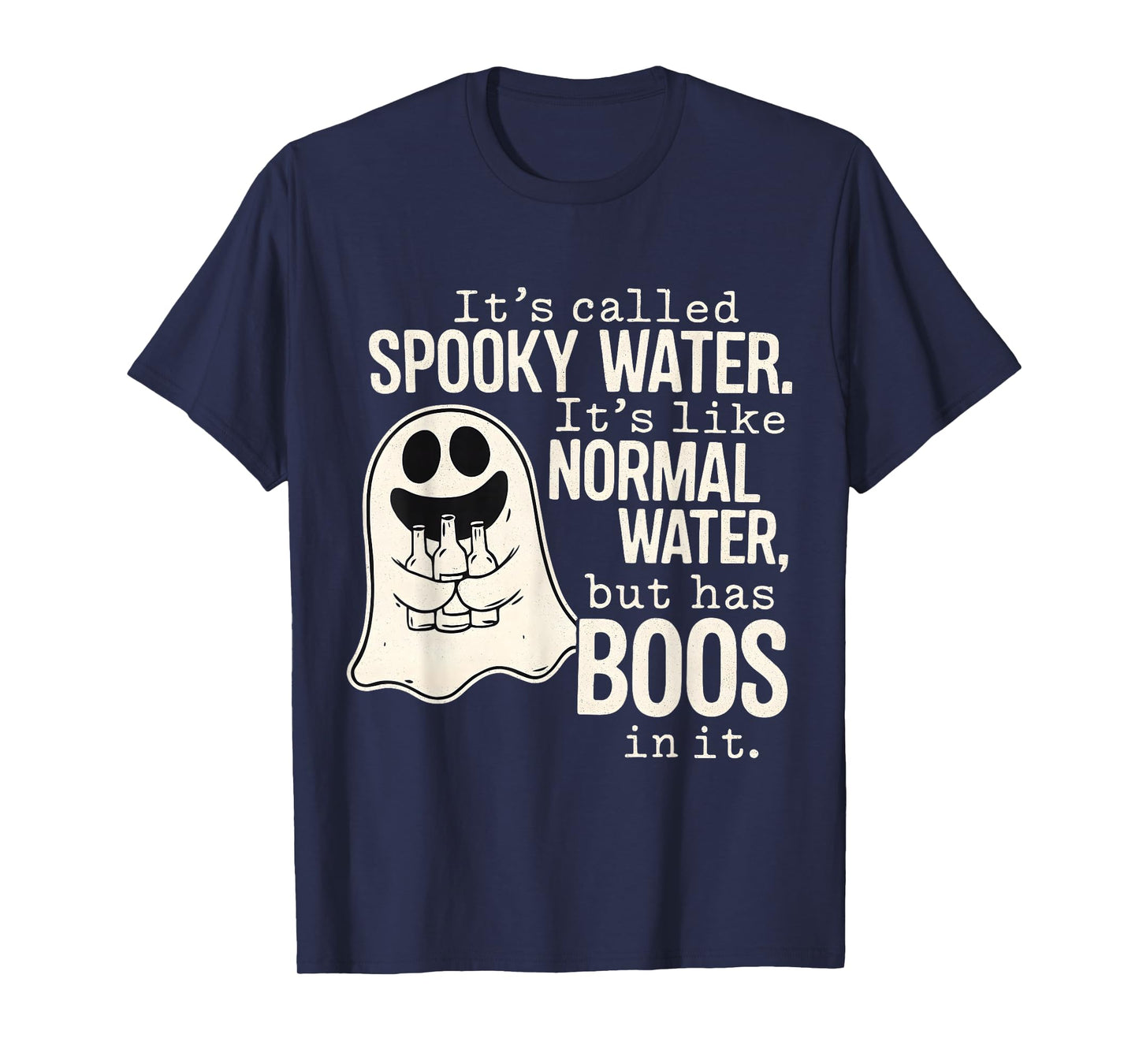Spooky Water Funny Halloween Ghost Boo Pun T-Shirt