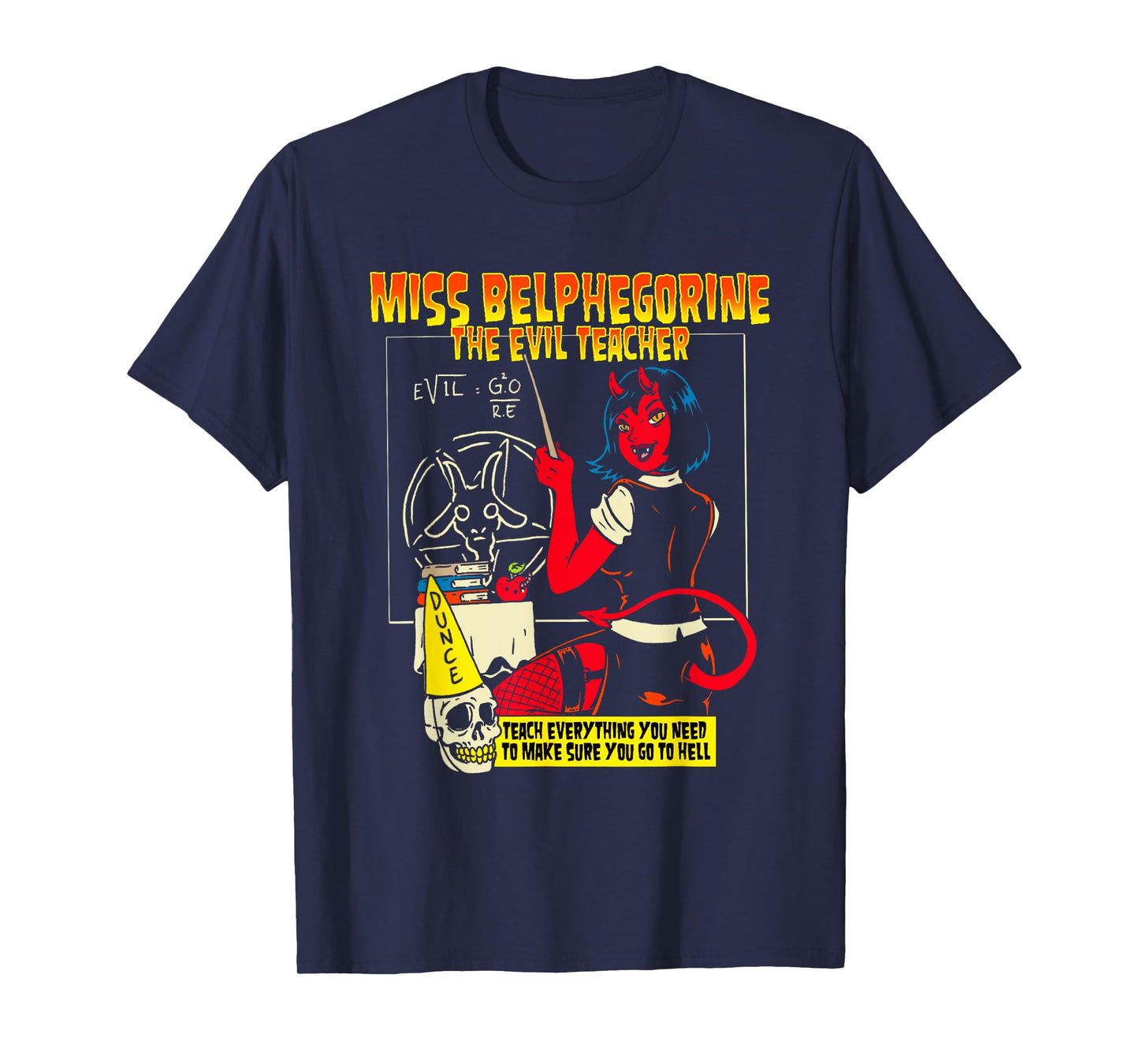 Miss Belphegorine Belphegor Demon Succubus Evil Teacher T-Shirt for Men Women
