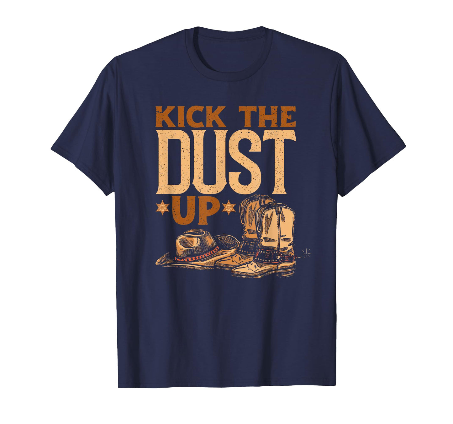Kick The Dust Up - Vintage Cowboys Western Line Dancing T-Shirt