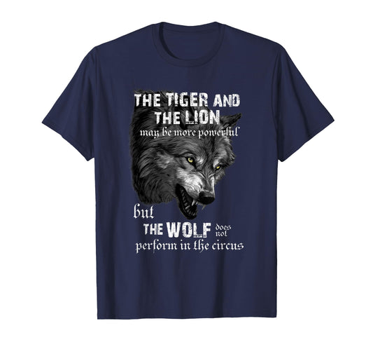 Tiger, Lion, Alpha Wolf Meme, Sigma Lone Wolf, Cringe Emo T-Shirt