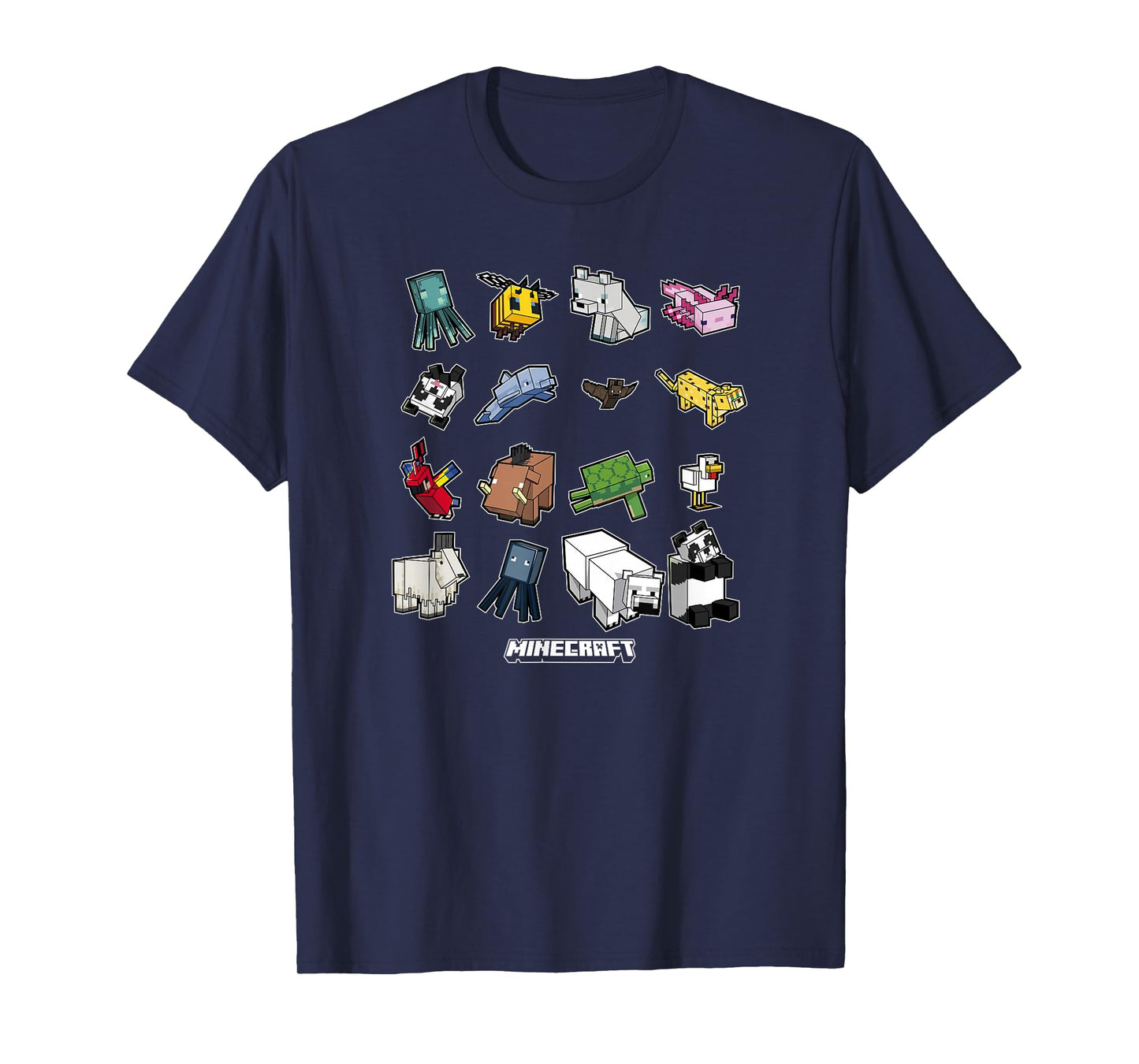 Minecraft Animal Mobs Poster T-Shirt
